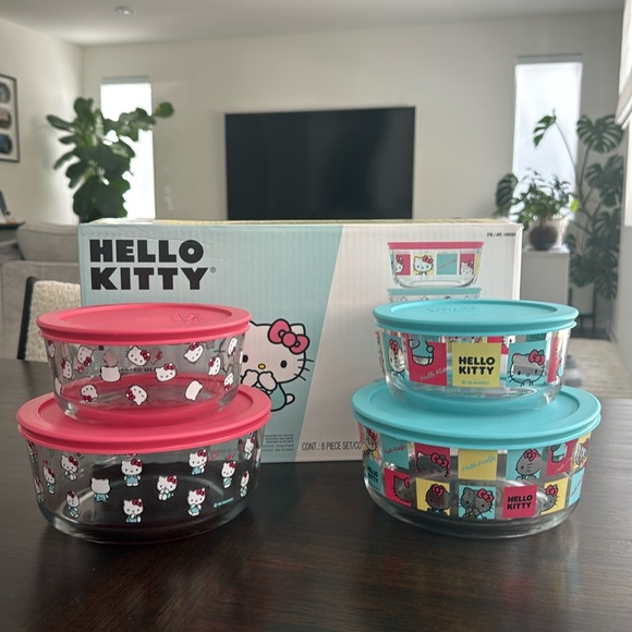 hello kitty pyrex | Kitchen | Pyrex Hello Kitty Decorated Glass